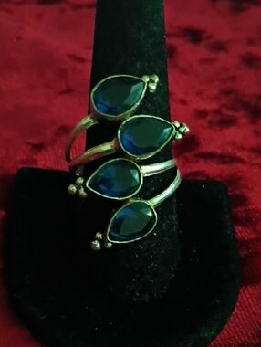 Artesian London Blue Topaz Forefinger Ring Size 10🤗💎